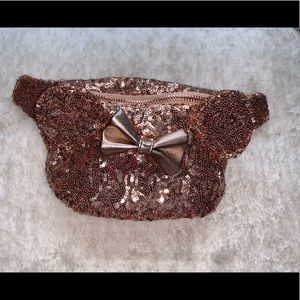 Rose Gold Minnie Sequin Fanny Pack by Lounge Fly